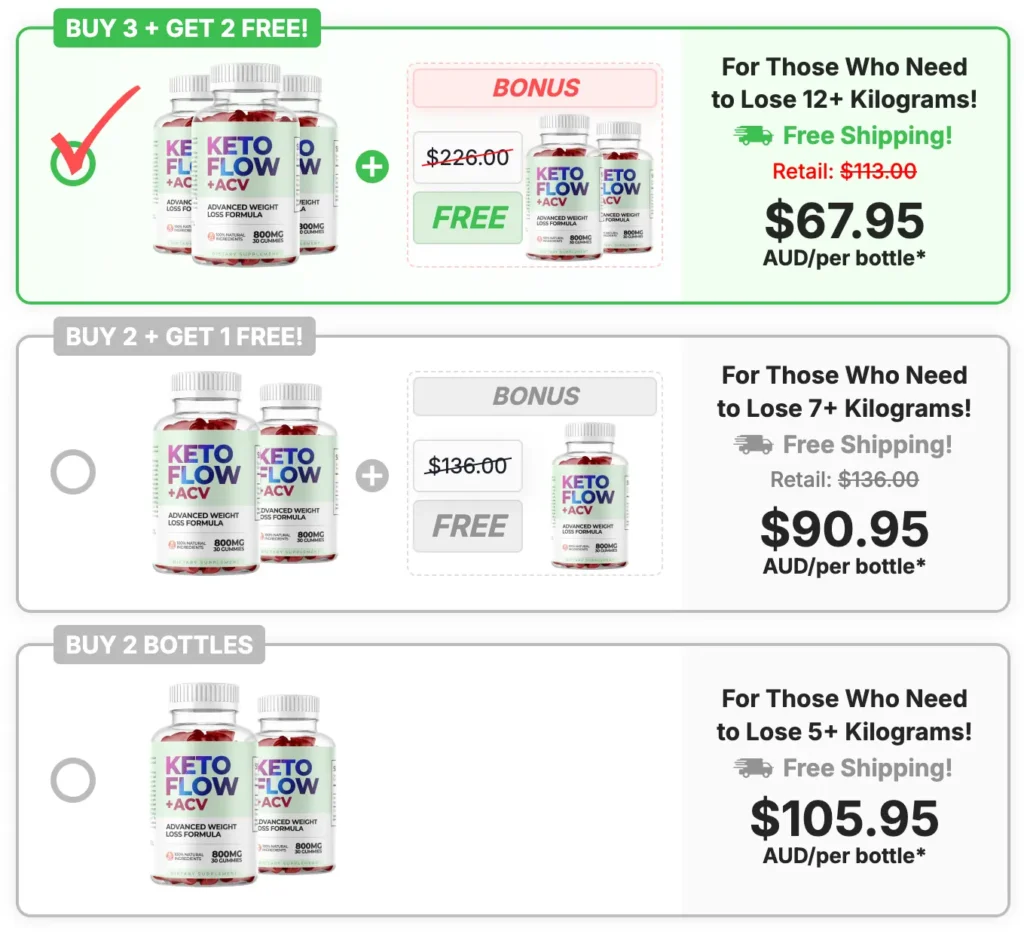 Keto Flow Acv Pricing